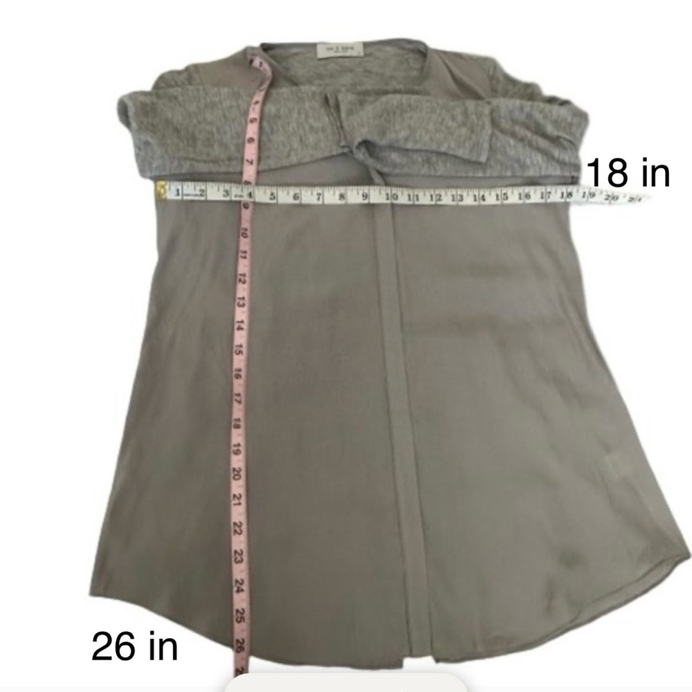 Lola & Sophie Women's Small Gray Long Sleeve Crew Neck Pullover Blouse/Shirt Top - Picture 10 of 14
